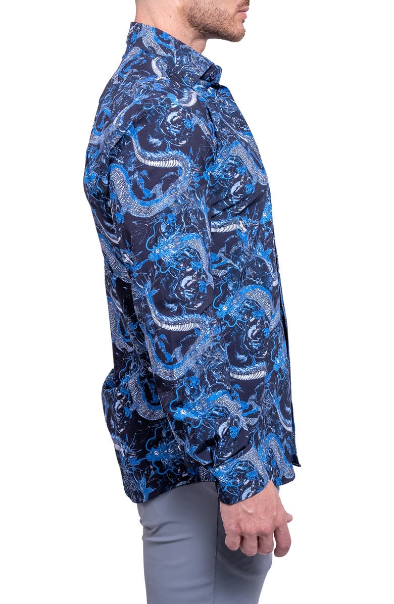 Maceoo Fibonacci Resistance Contemporary Fit Button-Up Shirt, Alternate, color,