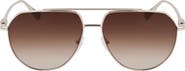 Longchamp Roseau 57mm Gradient Aviator Sunglasses
