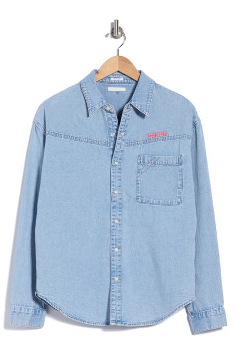 The Big Splash Cotton Denim Shirt