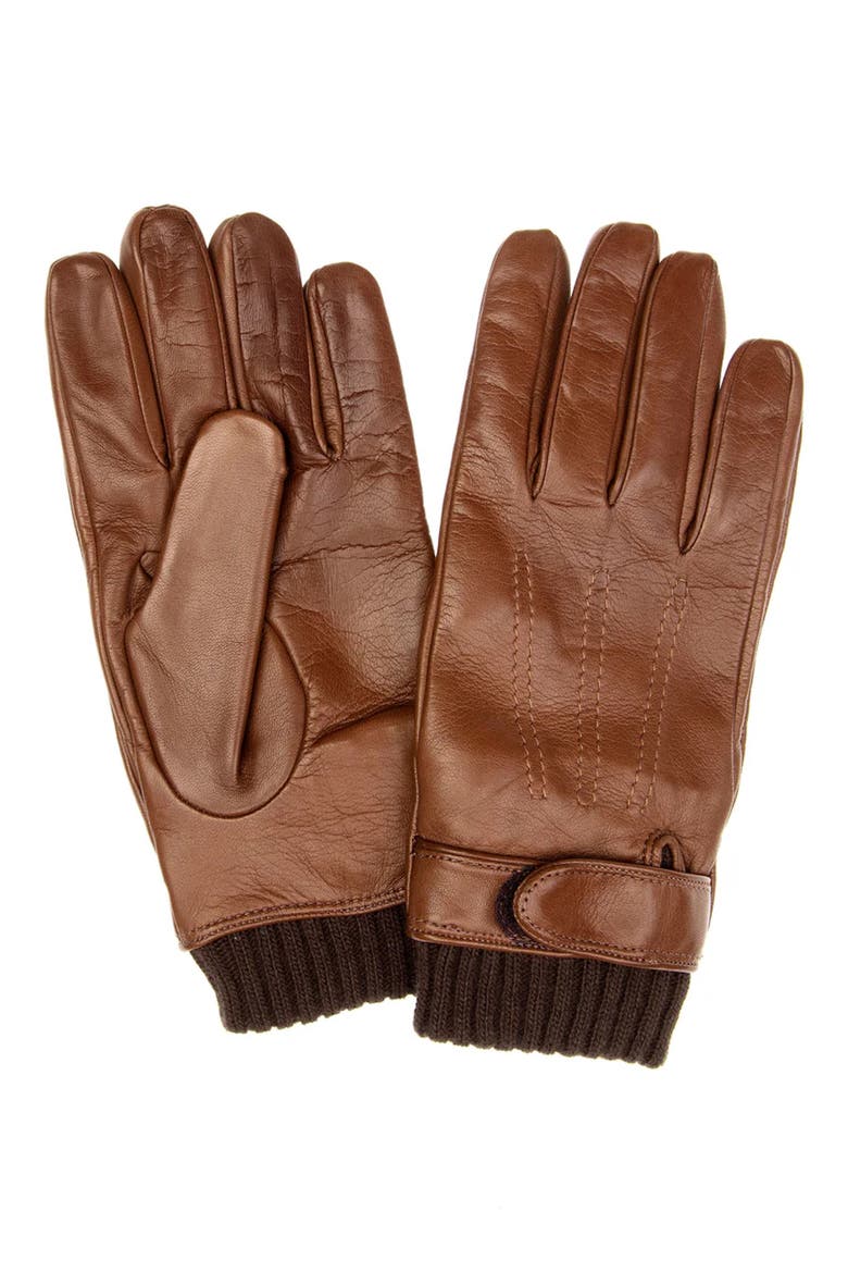 Arlo Cashmere Lined Leather Gloves, Main, color, TAUPE