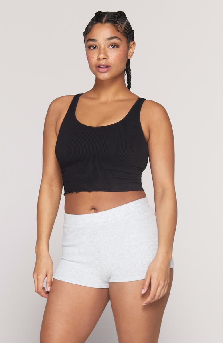 Spiritual Gangster Amor Crop Rib Tank, Alternate, color,