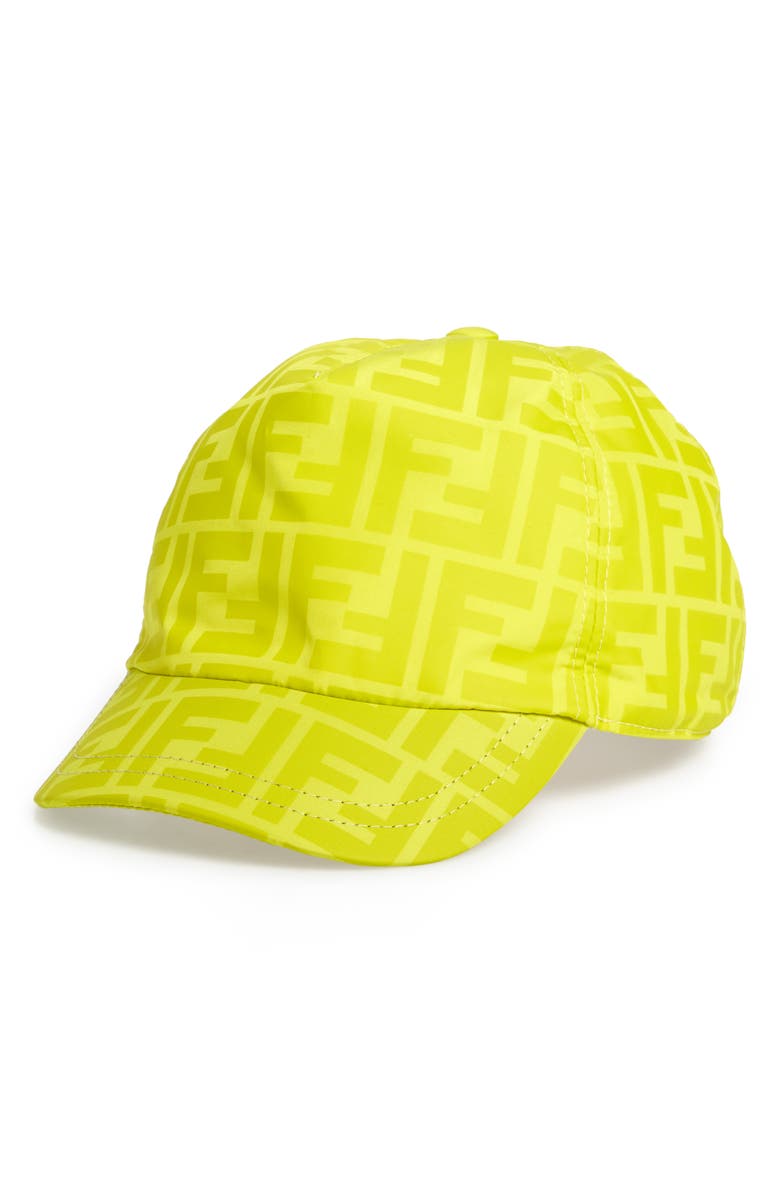 Fendi Kids' FF Logo Baseball Cap, Main, color,