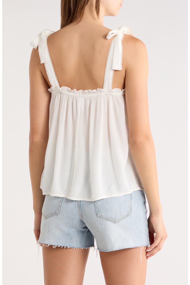 Shoulder Tie Boho Cami, Alternate, color, IVORY