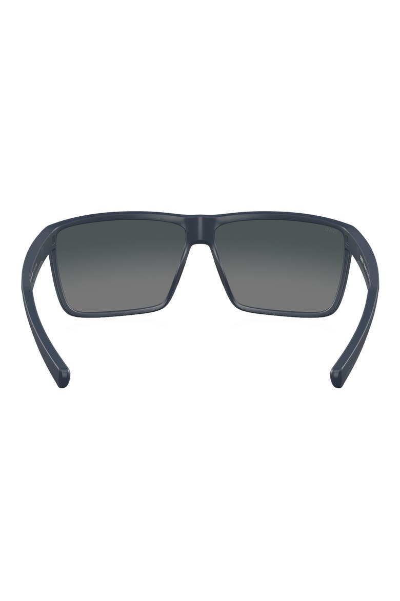 Rincon 63mm Gradient Polarized Oversize Rectangular Sunglasses, Alternate, color, GREY GRADIENT