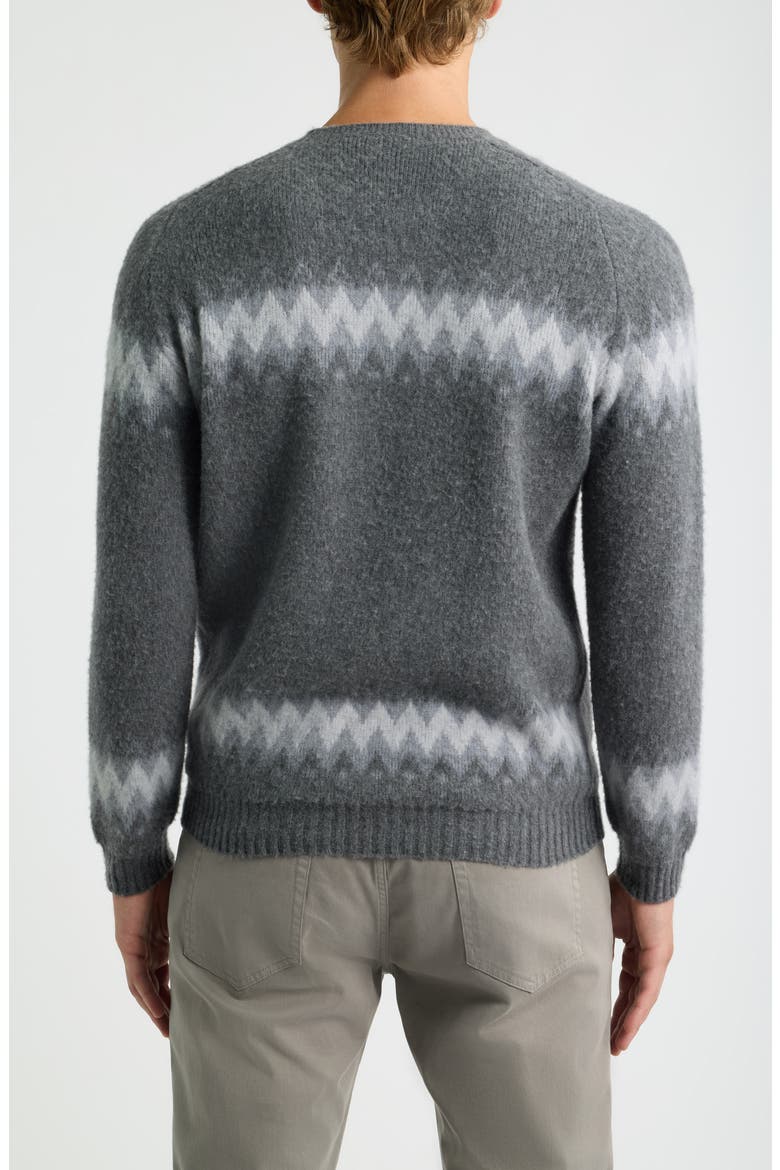 Crown Crafted Apres Ski Merino Wool & Cashmere Sweater, Alternate, color, FOSSIL