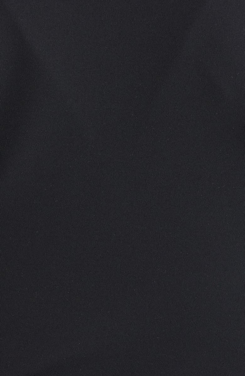 MPG Sculpt Corset Seamed Crop Zip-Up Jacket, Alternate, color, Black