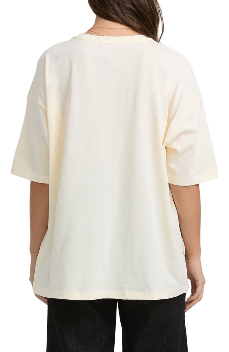 Billabong The Sun Rises Oversize Cotton Graphic T-Shirt, Alternate, color, White Cap