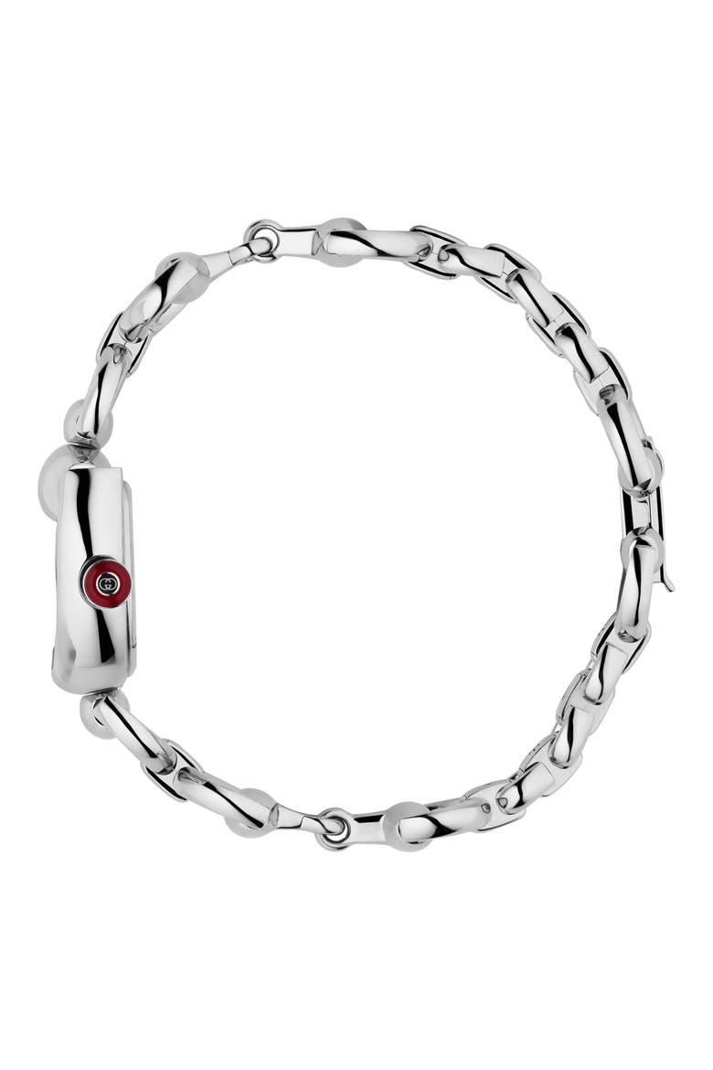 New Horsebit Bracelet Watch, 23mm x 27mm, Alternate, color, SILVER