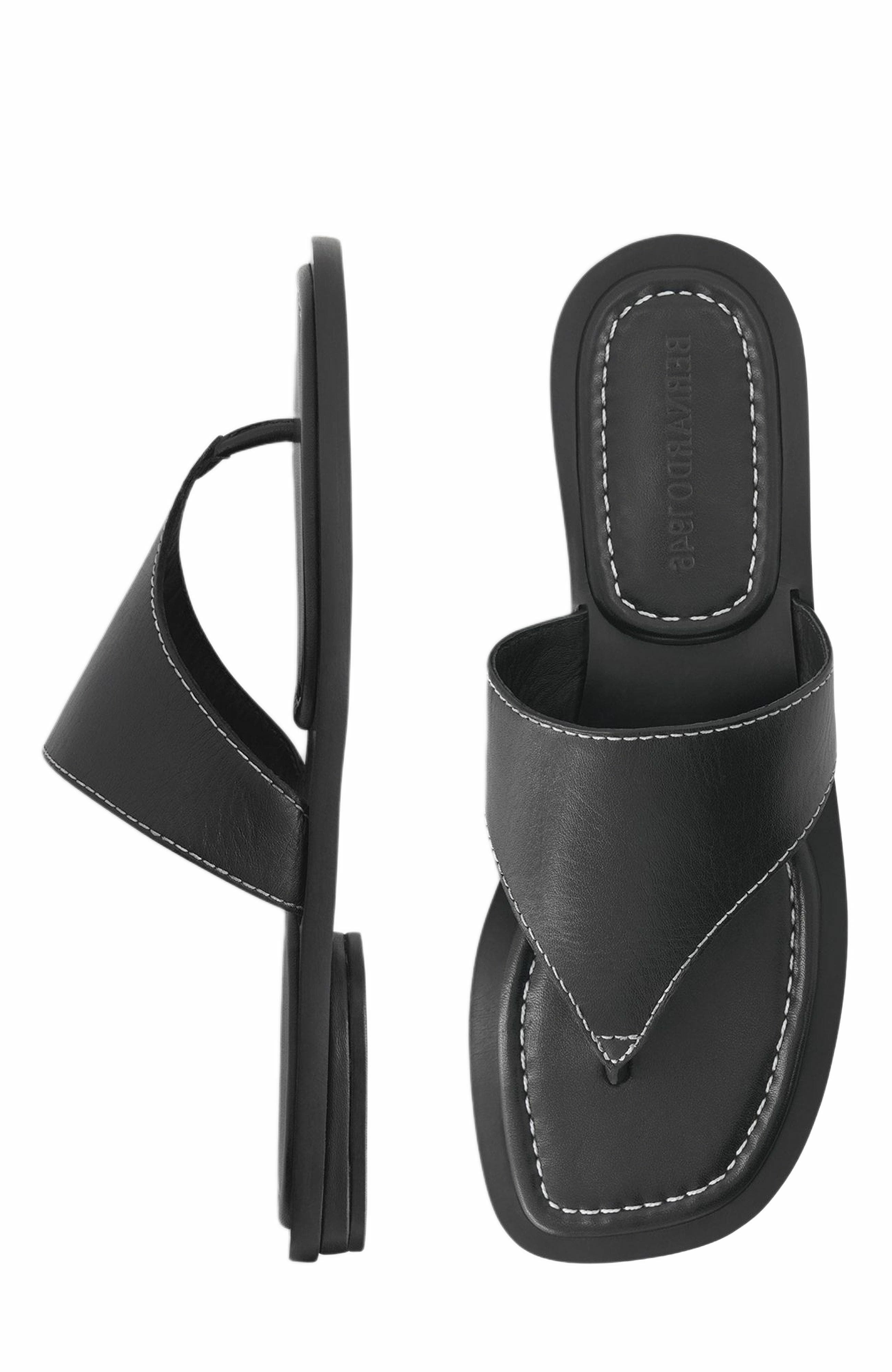 Bernardo 1946 Footwear Agora Thong Sandal, Alternate, color, Black
