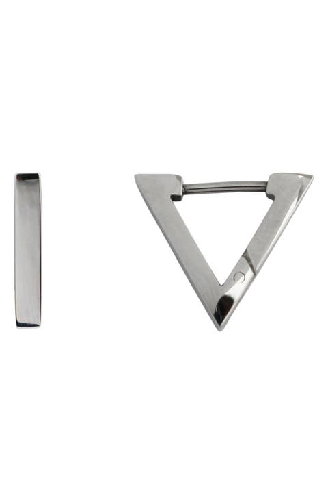 Triangle Hoop Earrings