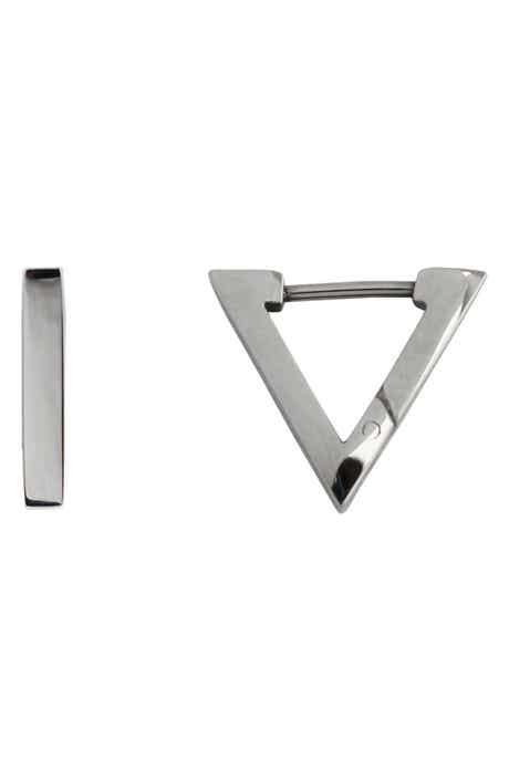 REBL Triangle Hoop Earrings