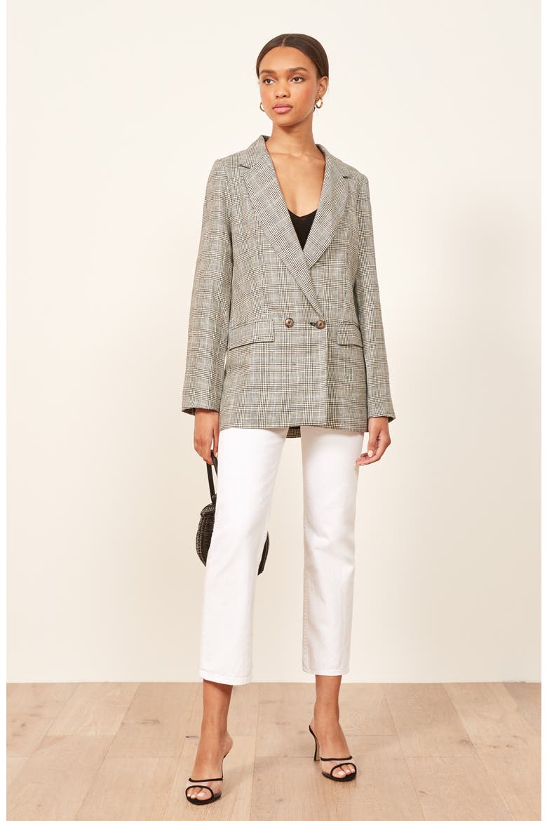 Valero Oversize Linen Blazer, Alternate, color, CANTEBURY