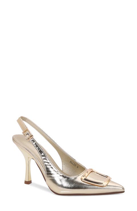 Buckle Slingback Stiletto Pump