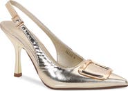 BERNESS Buckle Slingback Stiletto Pump