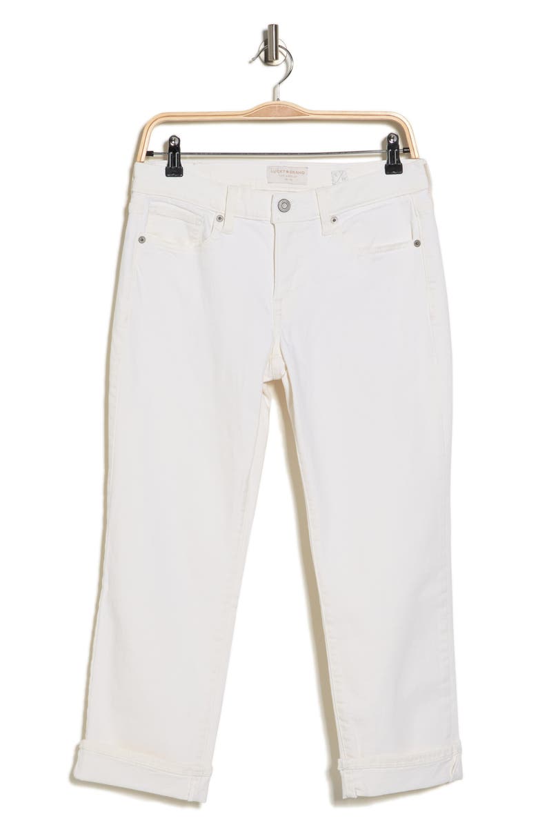Lucky Brand Sweet Crop Jeans, Alternate, color, Clean White Cl