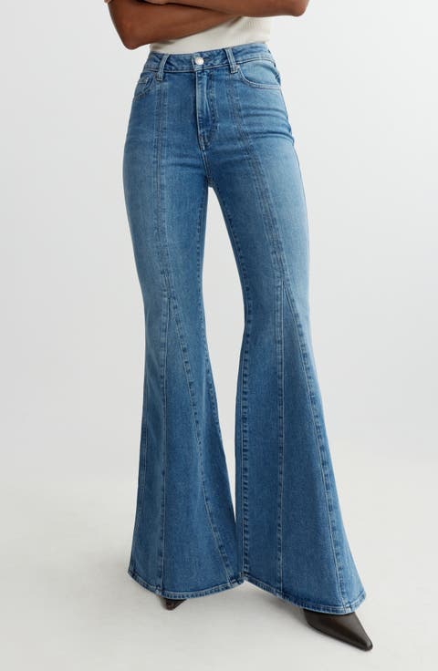 Claira Contoured Instasculpt™ Flare Leg Jeans (Blue Jays)