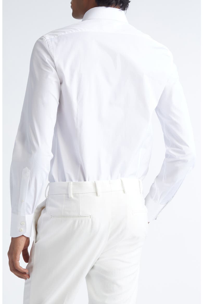 Classic Fit Cotton Poplin Button-Up Shirt, Alternate, color, WAA OPTICAL WHITE
