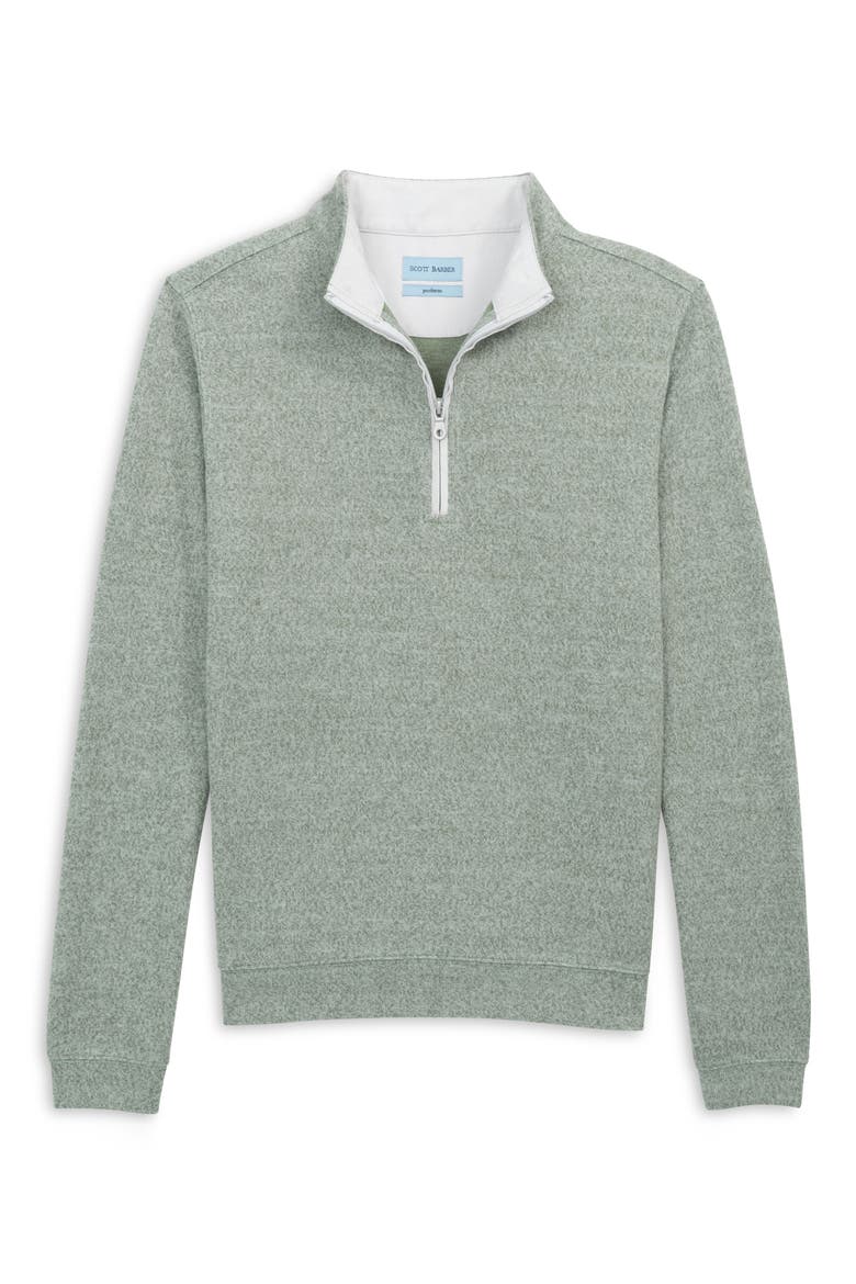 Marled Sweater Knit Quarter Zip Pullover, Alternate, color, AGAVE