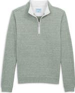 Scott Barber Marled Sweater Knit Quarter Zip Pullover