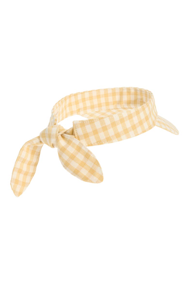 Bow Visor, Alternate, color, HAY GINGHAM