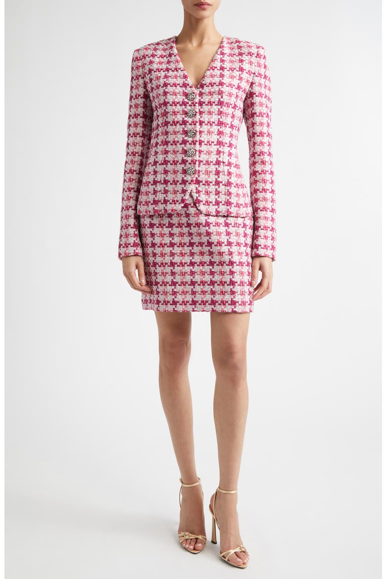 Suzy Ritz Tweed Jacket, Alternate, color, PEONY / MAGENTA METALLIC MULTI