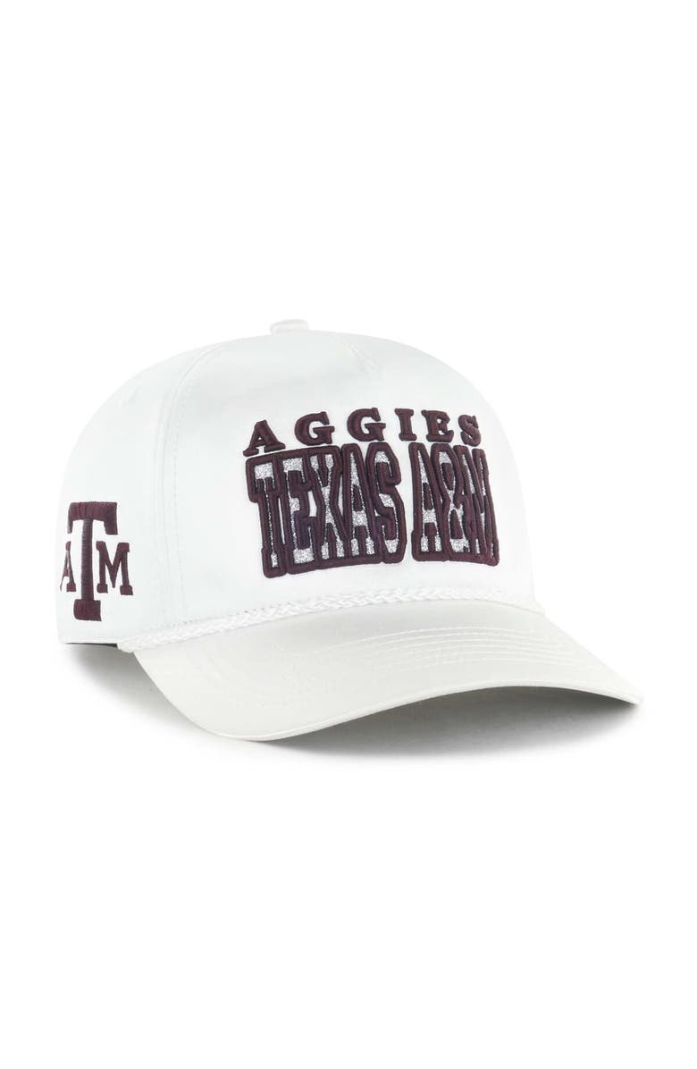 '47 Women's '47 White Texas A&M Aggies Outspoken Hitch Adjustable Hat, Main, color, White