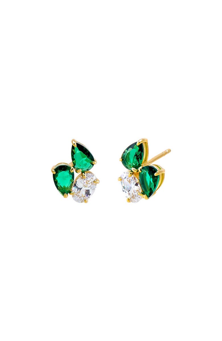 BY ADINA EDEN Colored Multi Shape CZ Stud Earring, Main, color, 