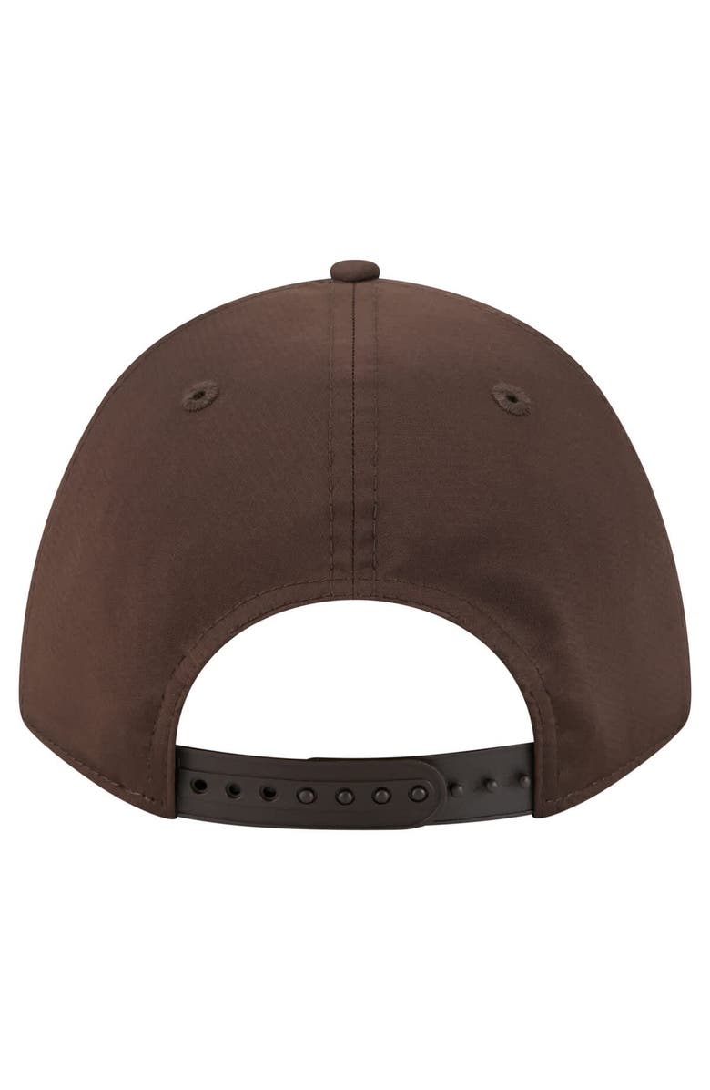 New Era Men's New Era  White/Brown Cleveland Browns Adventure Gradient 9FORTY M-Crown A-Frame Adjustable Hat, Alternate, color, White