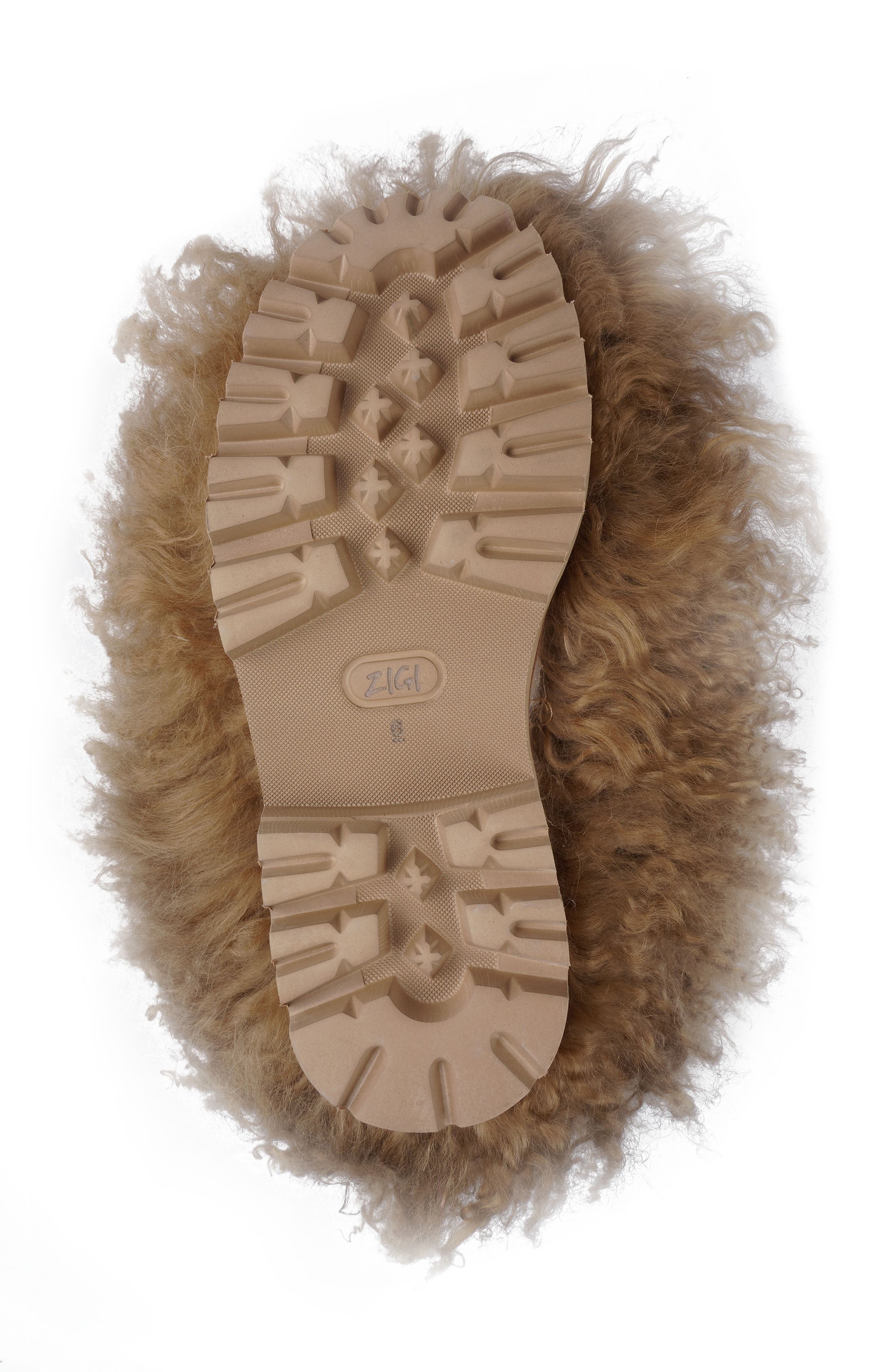 Risha Genuine Shearling Bootie, Alternate, color, NATRL