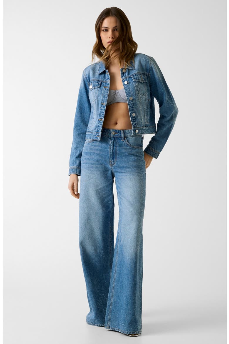 Alba High Waist Wide Leg Jeans, Alternate, color, BLUE