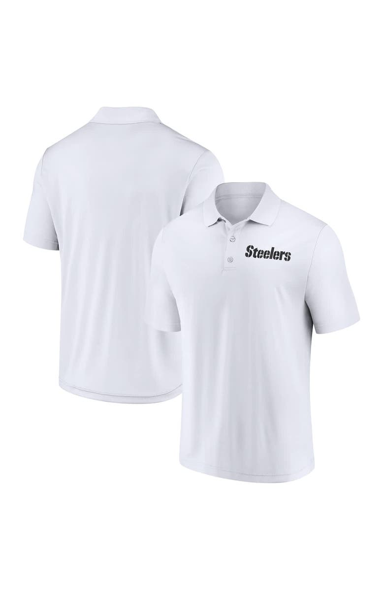 FANATICS Men's Fanatics  White Pittsburgh Steelers Lockup Polo, Main, color, White