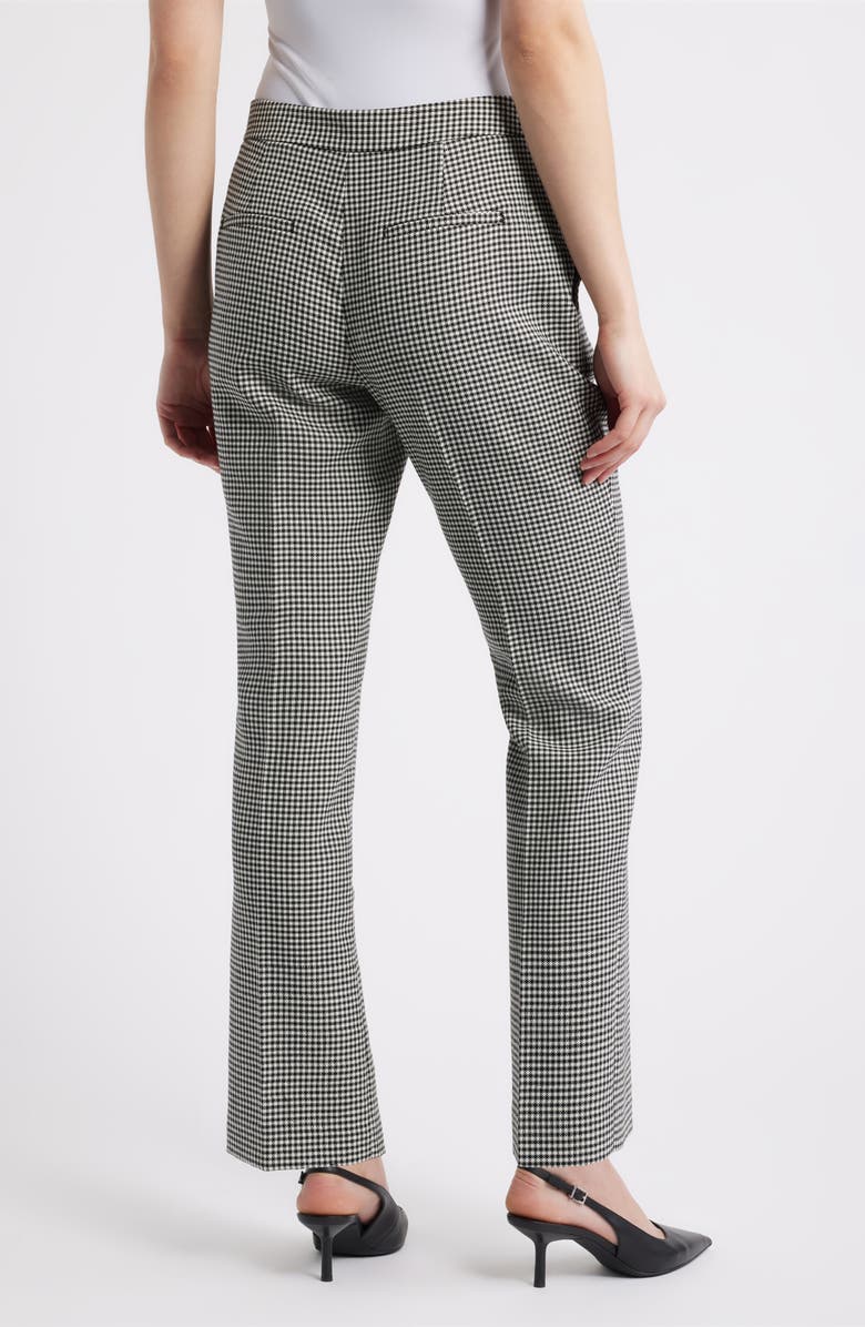 Elie Tahari The Greta Wool Blend Check Pants, Alternate, color, Black And White Check