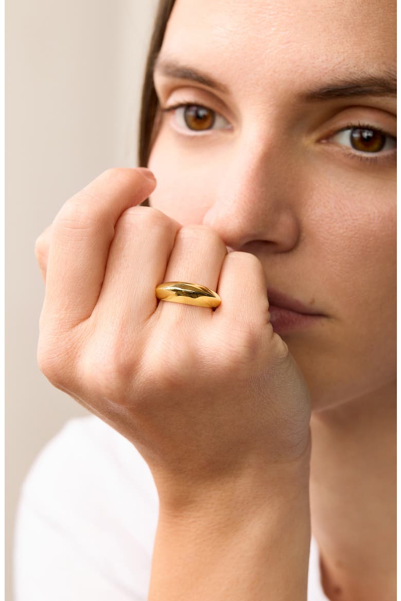 14K Gold Knife Edge Band Ring, Alternate, color, 14K YELLOW GOLD