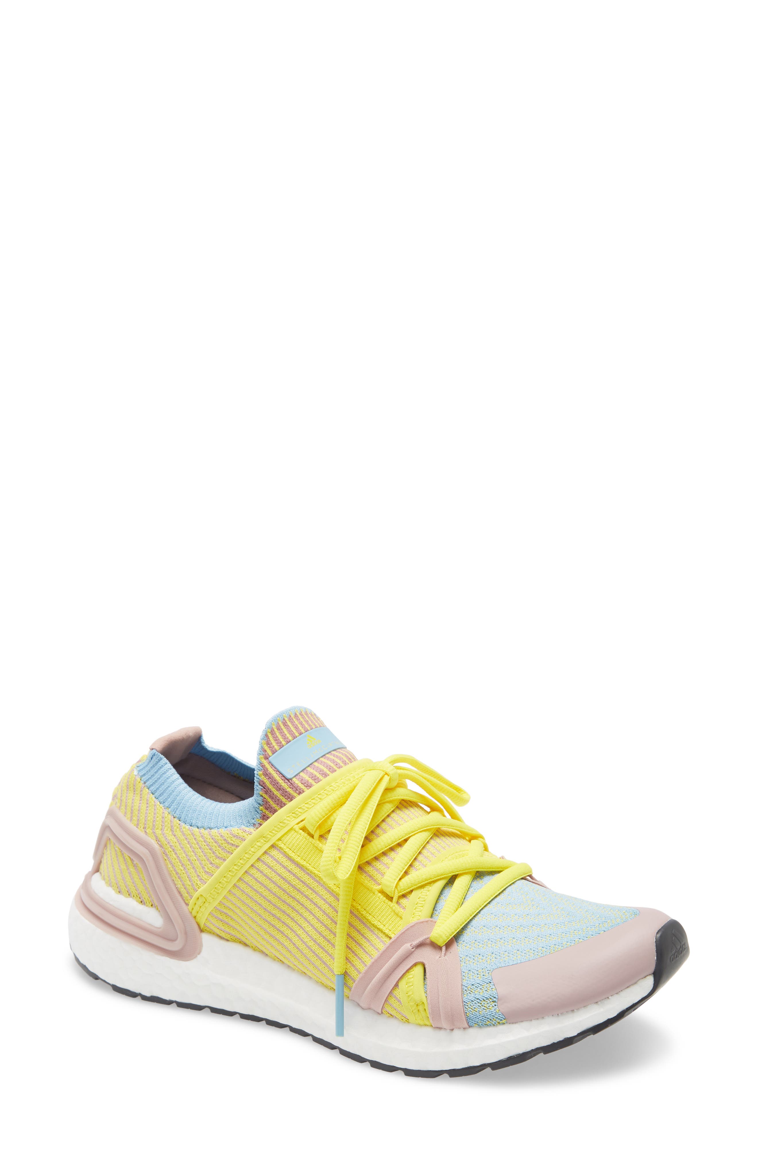 UltraBoost 20 S Running Shoe, Main, color, DUSTY ROSE/ FRESH LEMON/ BLUE
