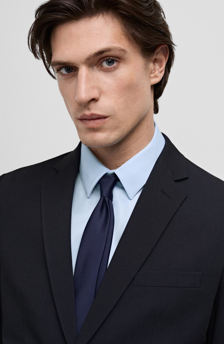 MANGO Superslim Fit Stretch Sport Coat, Alternate, color, Deep Navy