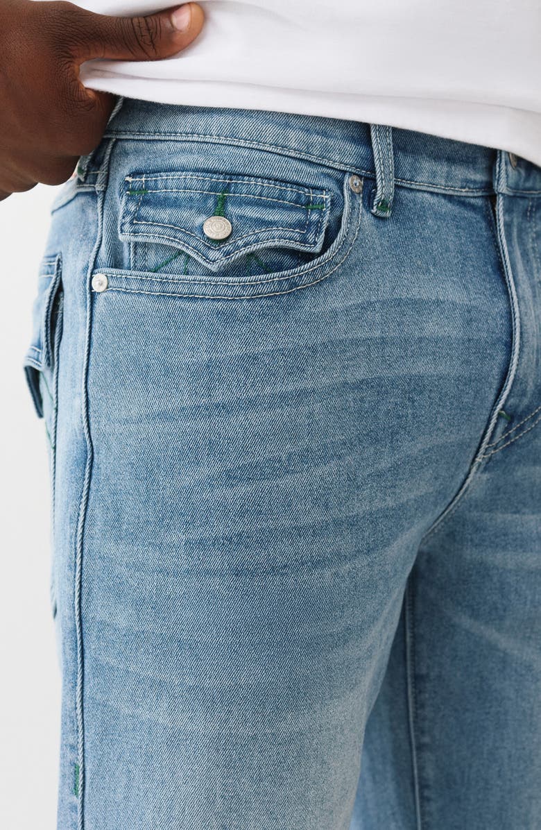 True Religion Geno Flap Slim Jeans, Alternate, color, Light Icy Blue Pine