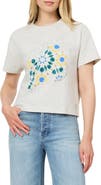 Scotch & Soda Dyed Boxy Crop Graphic T-Shirt