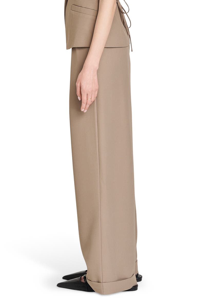 WAYF Maddox Pleated Cuff Trousers, Alternate, color, Taupe