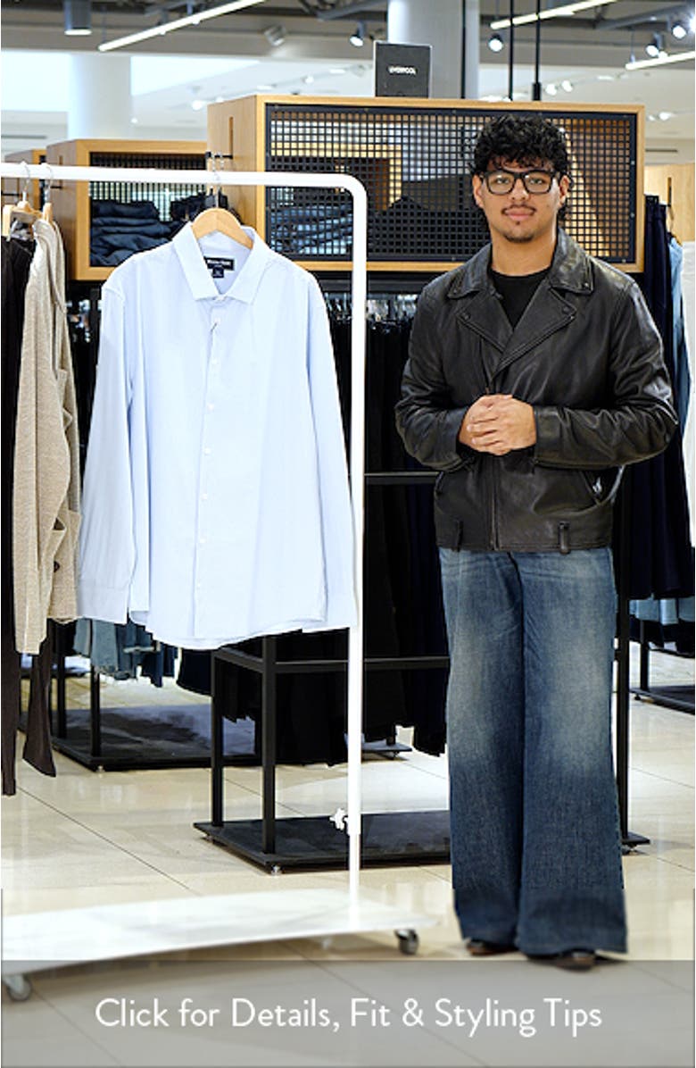 Leeward Trim Fit Stripe Performance Button-Up Shirt, sales video thumbnail