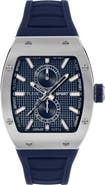 PLEIN SPORT Stormbreaker Three Hand Quartz Silicone Strap Watch, 43mmx 52mm