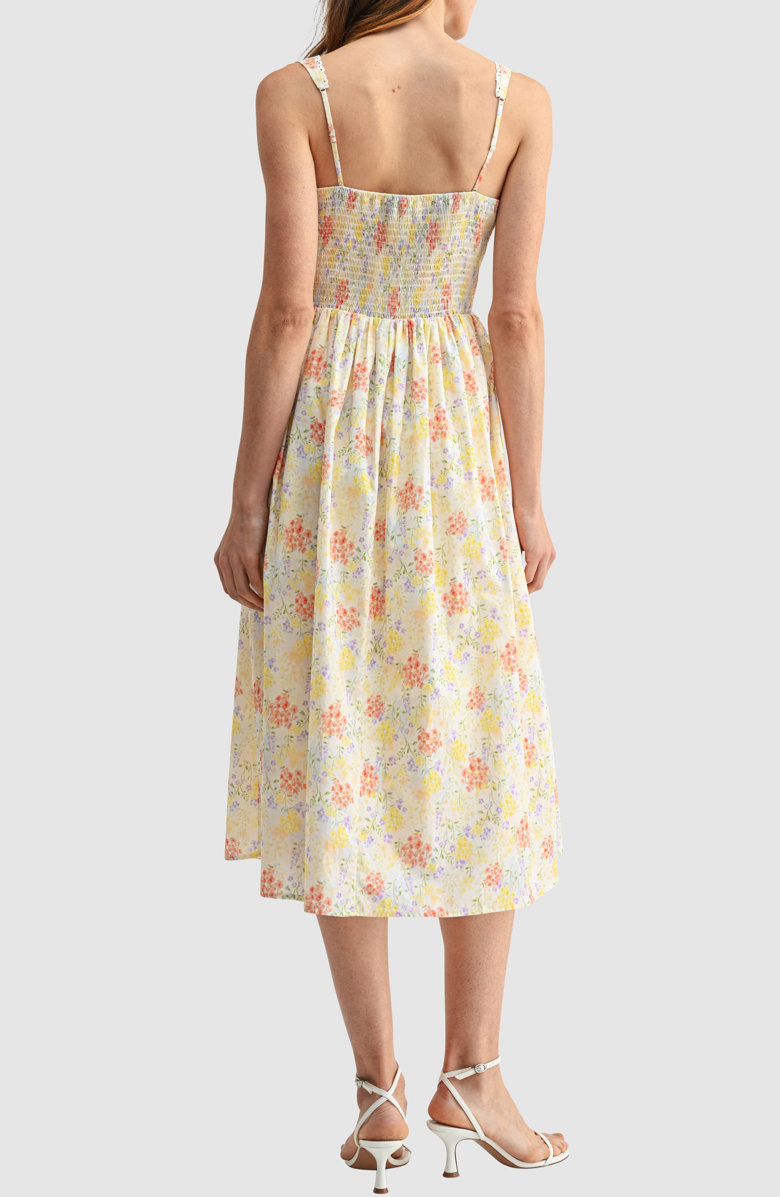 Corset A-Line Midi Dress - image 2