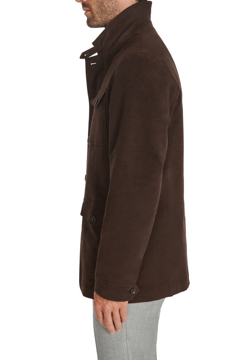 Stretch Cotton Safari Jacket, Alternate, color, BROWN