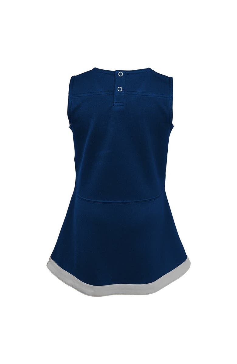 Outerstuff Girls Youth Navy Penn State Nittany Lions Cheer Captain Jumper Dress, Alternate, color, Navy