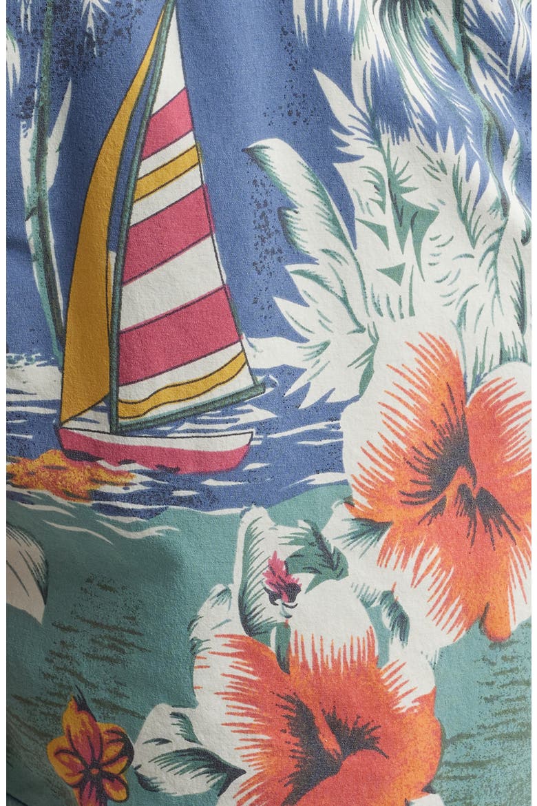 The Bungalow Water Repellent Swim Trunks, Alternate, color, ISLAND LIFE