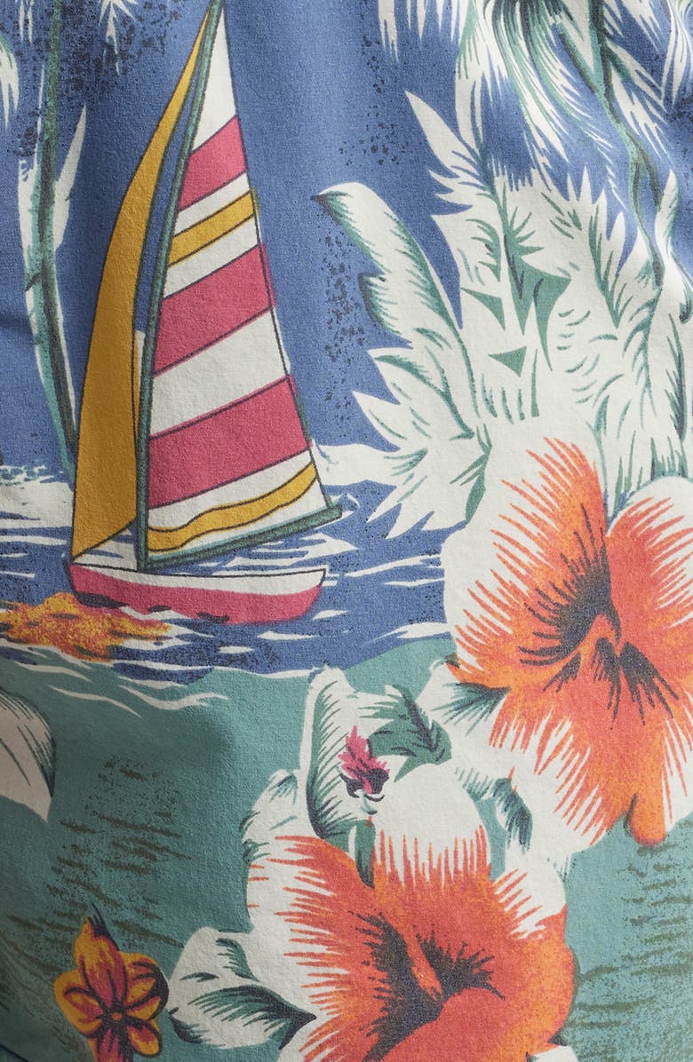 Fair Harbor The Bungalow Water Repellent Swim Trunks, Alternate, color, Island Life