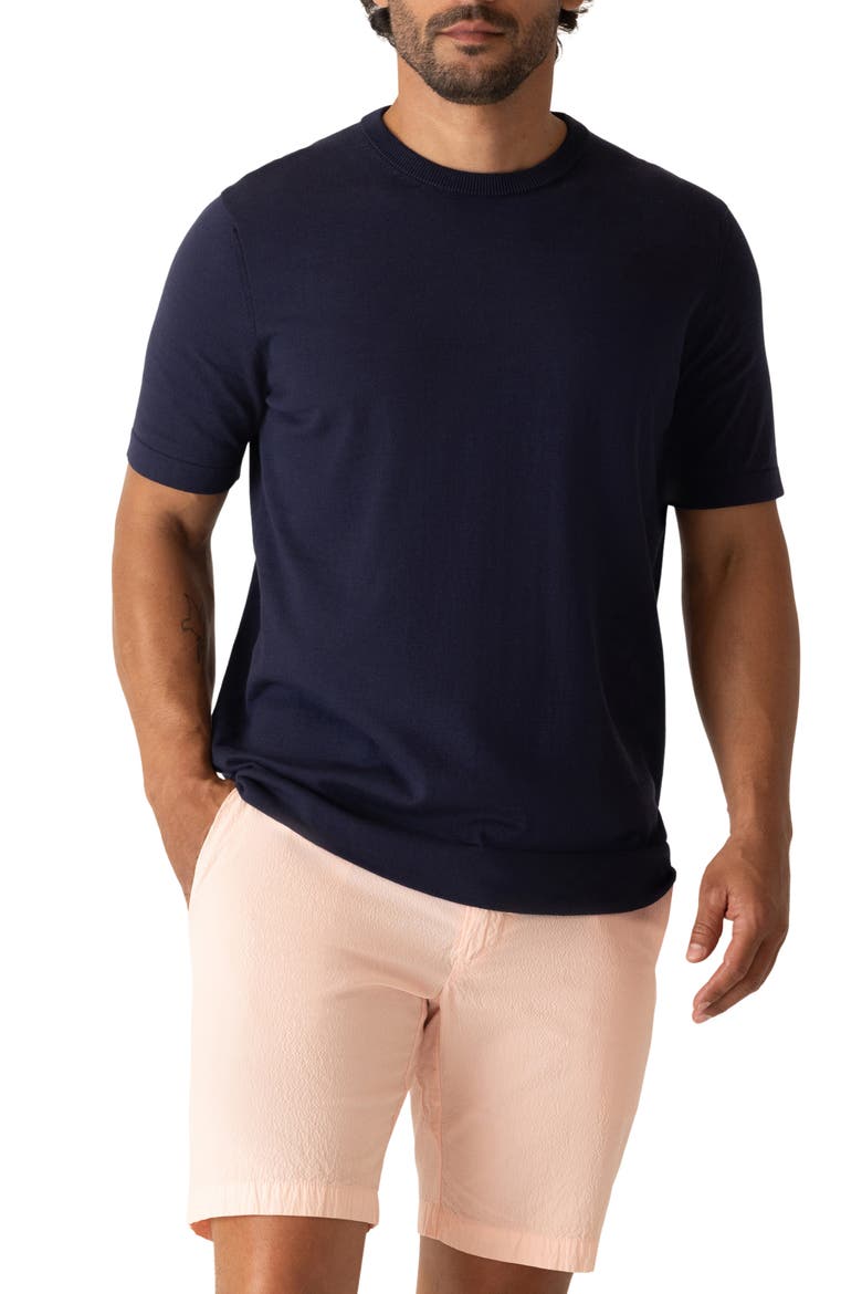Modern Knit Crewneck T-Shirt, Main, color, MIDNIGHT