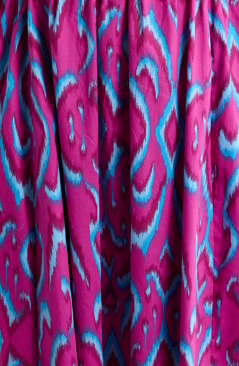 SUGARLIPS Ivani Abstract Brenty Smocked Maxi Dress, Alternate, color,