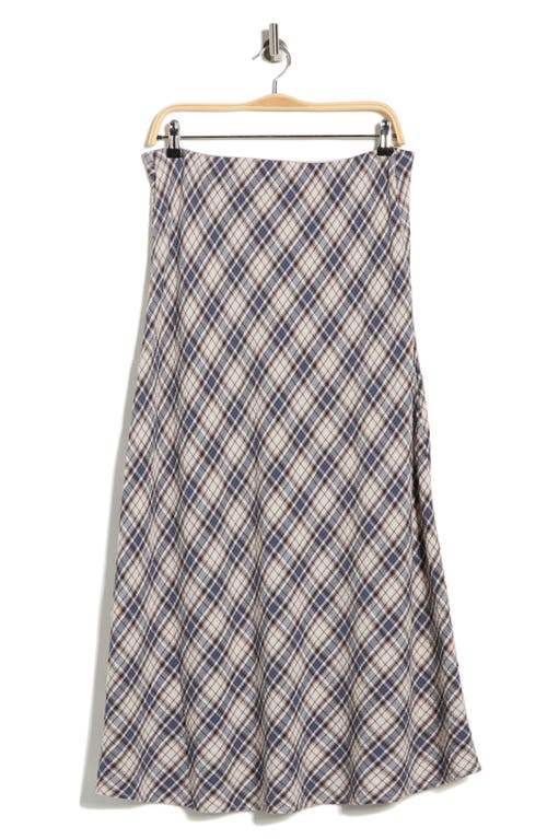 Max Studio Plaid Maxi Skirt In Multi