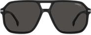 Carrera Eyewear 59mm Polarized Rectangular Sunglasses