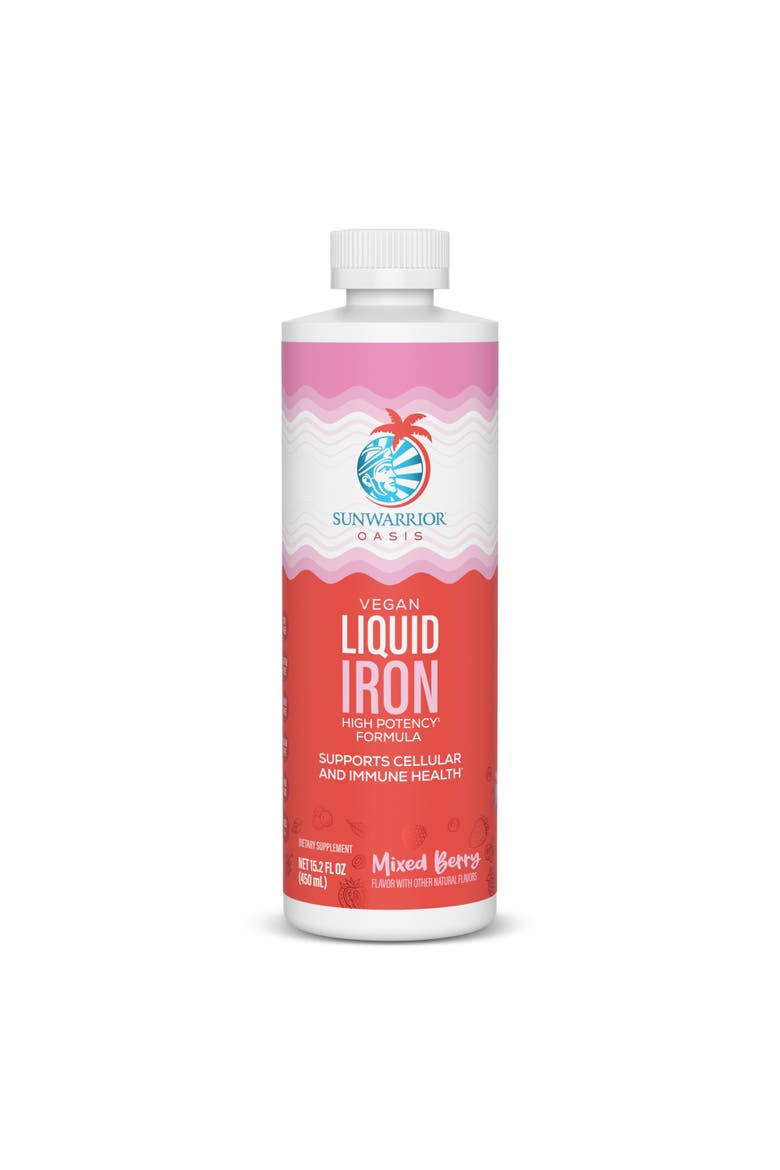 Vegan Liquid Iron Mixed Berry 450ml Bottle, Main, color, No Color